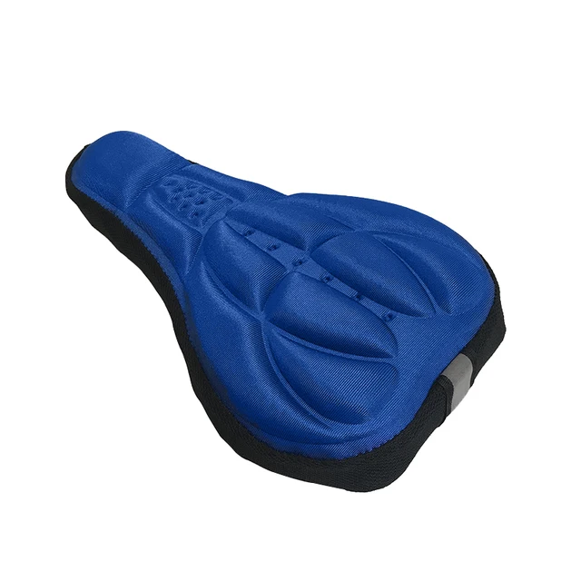 Silikonový gelový potah na sedlo horského kola - modrý