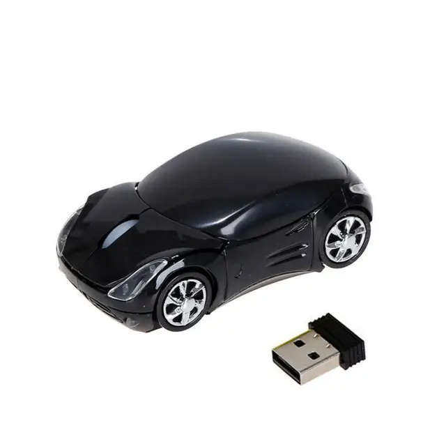 Myš auto | bezdrátová myš - černá