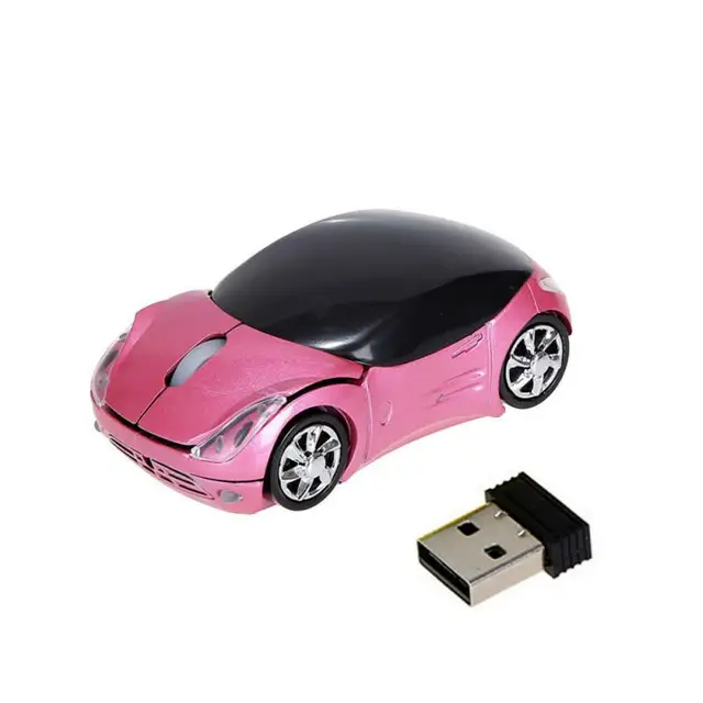 Myš auto | bezdrátová myš - Růžová