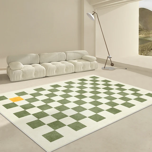Luxusní kostkovaný koberec do obýváku - S, 80 x 120 CM