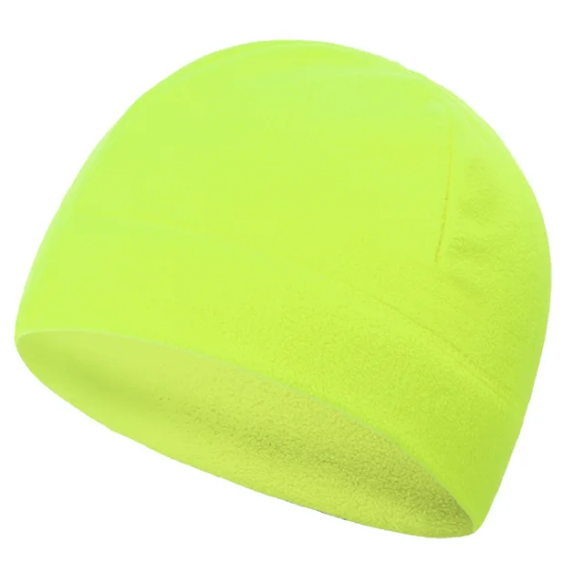 Teplá čepice pro lyžování a cyklistiku - Fluorescenční žlutá