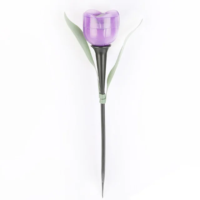 Solární osvětlení | venkovní svítidlo, styl tulipán - Nachový