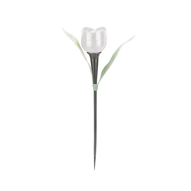 Solární osvětlení | venkovní svítidlo, styl tulipán - Bílý