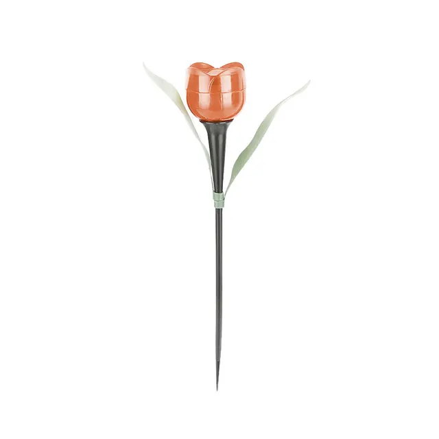 Solární osvětlení | venkovní svítidlo, styl tulipán - oranžový