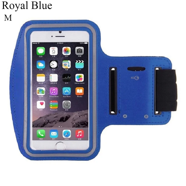 Pouzdro na mobil na ruku | sportovní pouzdro na mobil do 6" - Royal Blue-M-