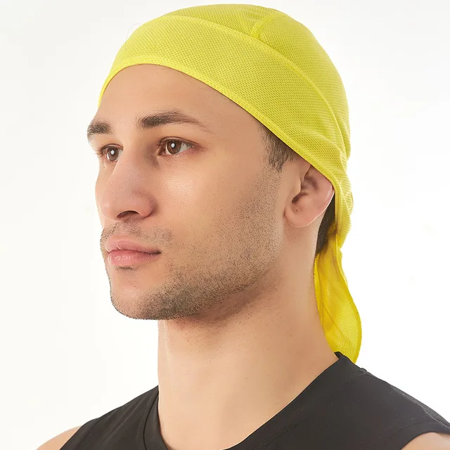 Rychleschnoucí sportovní šátek na hlavu - Žlutá