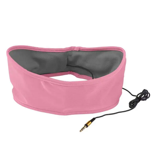 Čelenka se sluchátky | maska na spaní - unisex - Růžová