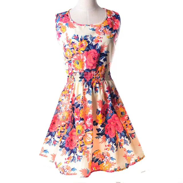 Letní šaty ve stylu retro - 1, XXL