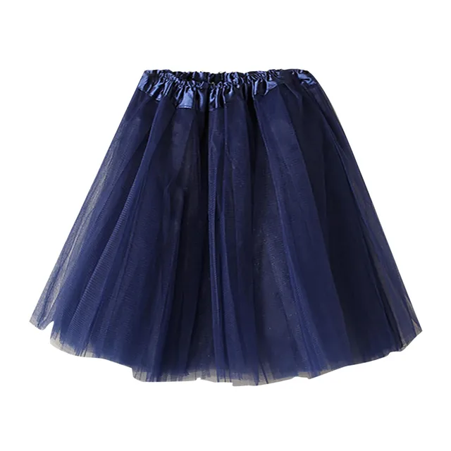 Tylová sukně dámská | Tutu sukně - Tmavě modrá