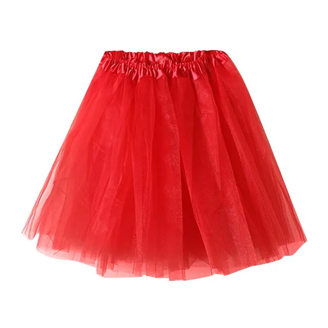 Tylová sukně dámská | Tutu sukně - červená