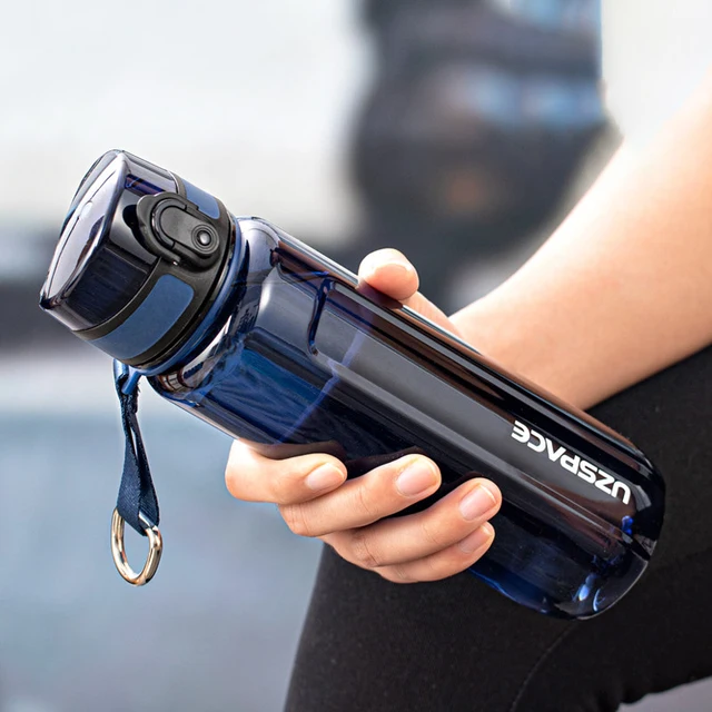 Sportovní láhev bez BPA s brčkem - Modrý, 750 ml