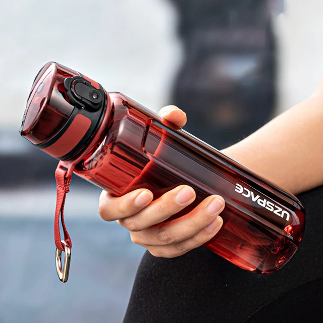 Sportovní láhev bez BPA s brčkem - Červené, 1,5 l