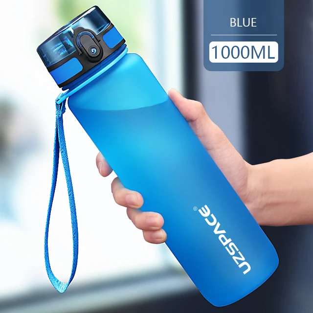 Sportovní láhev bez BPA s čajovým filtrem - Modrý, 1,0 l