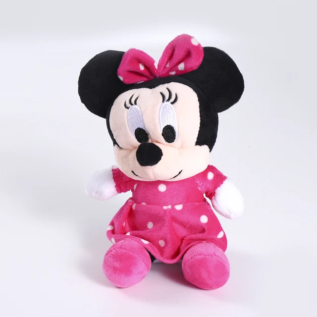 Mickey a Minnie plyšové panenky pro děti jako vánoční dárek - Růžová Minnie, 18 cm