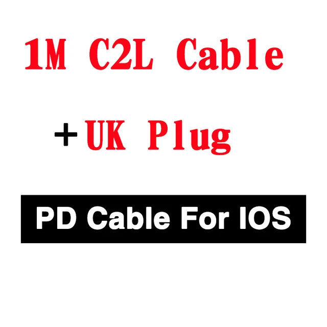 Univerzální rychlá nabíječka 20W USB-C s kabelem - UK C2L