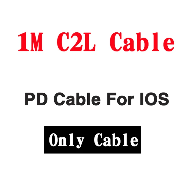 20W PD USB-C rychlá nabíječka pro iPhone a Samsung - 1M C2L