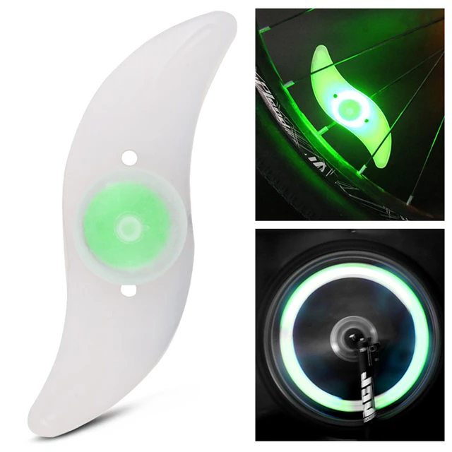 Vodotěsné barevné bezpečnostní světlo na kolo LED - TD-Green