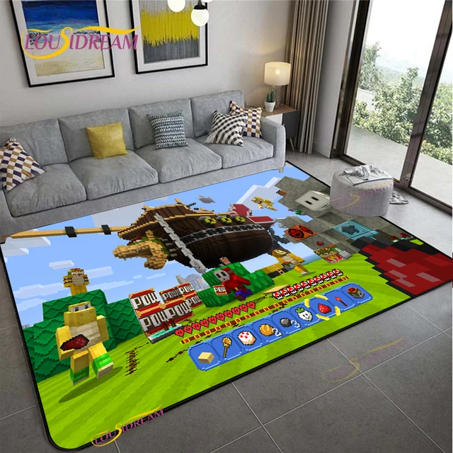 Koberec s motivy Minecraft | nejen do dětského pokoje - 13, 60 x 90 cm