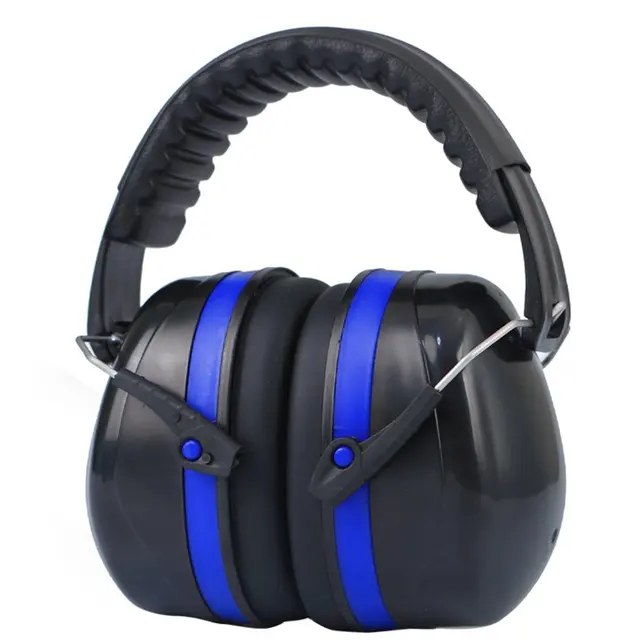 Nastavitelné chrániče sluchu pro bezpečnou práci - modrý
