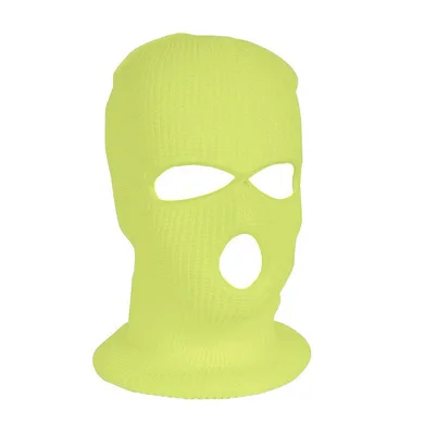 Armádní lyžařská maska zimní čepice motocyklová přilba - Fluorescenční žlutá