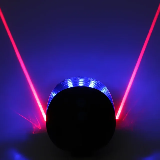 Laserové světlo na kolo - více barev - Modrá