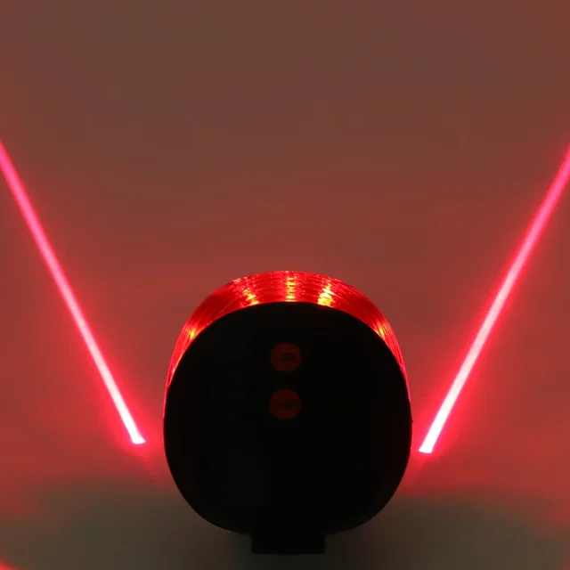 Laserové světlo na kolo - více barev - červená