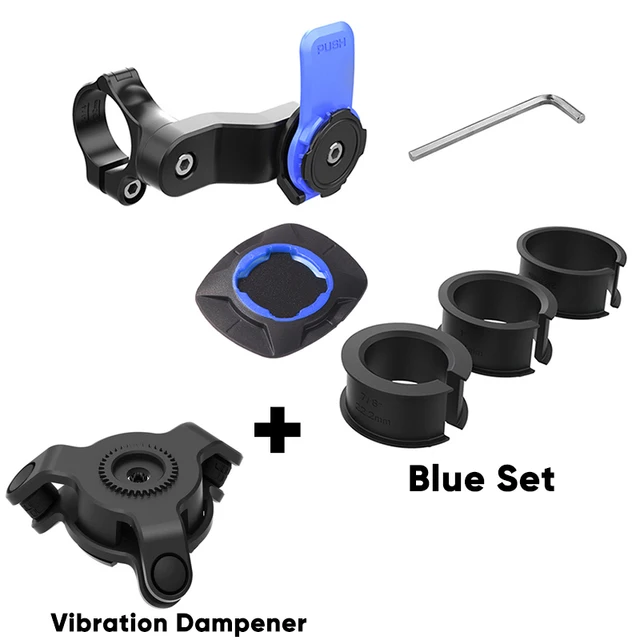 Univerzální držák telefonu na kolo s tlumičem vibrací - DIY sada modrá