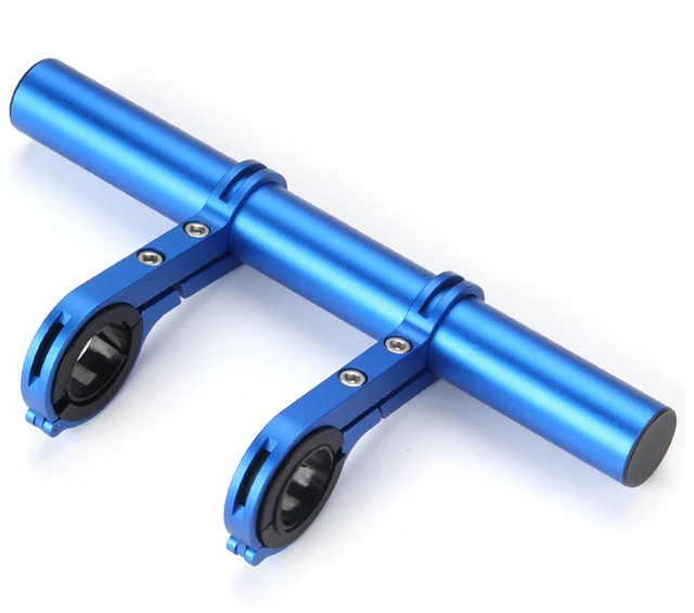 Hliníkový multifunkční držák na řídítka kola - 20 cm modrá