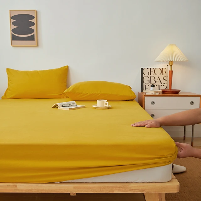 Bavlněné prostěradlo s gumičkou pro manželskou postel - 11, 100x200x30 cm