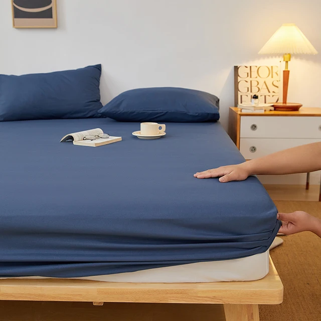 Bavlněné prostěradlo s gumičkou pro manželskou postel - 13, 200 x 200 x 30 cm