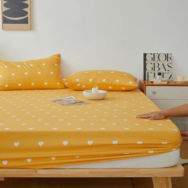 Bavlněné prostěradlo s gumičkou pro manželskou postel - 15, 100x200x30 cm