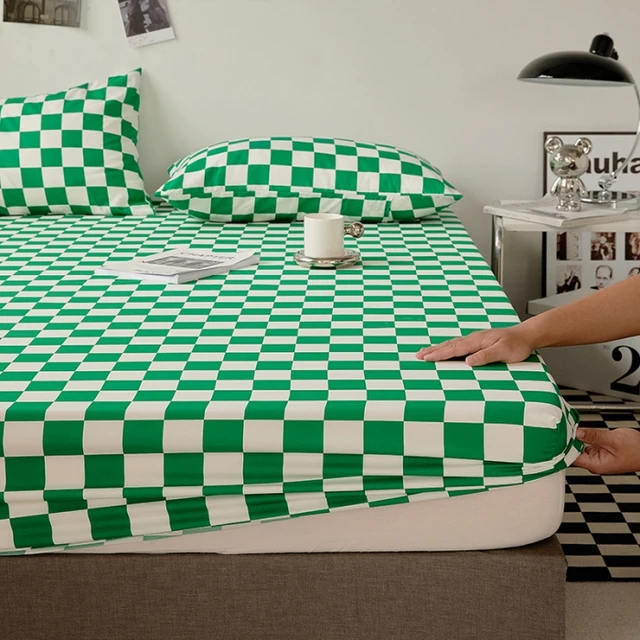 Bavlněné prostěradlo s gumičkou pro manželskou postel - 20, 100x200x30 cm