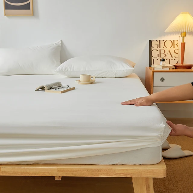 Bavlněné prostěradlo s gumičkou pro manželskou postel - 05, 200 x 200 x 30 cm