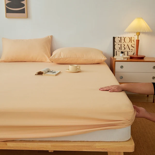 Bavlněné prostěradlo s gumičkou pro manželskou postel - 06, Rozměry 90 x 200 x 30 cm