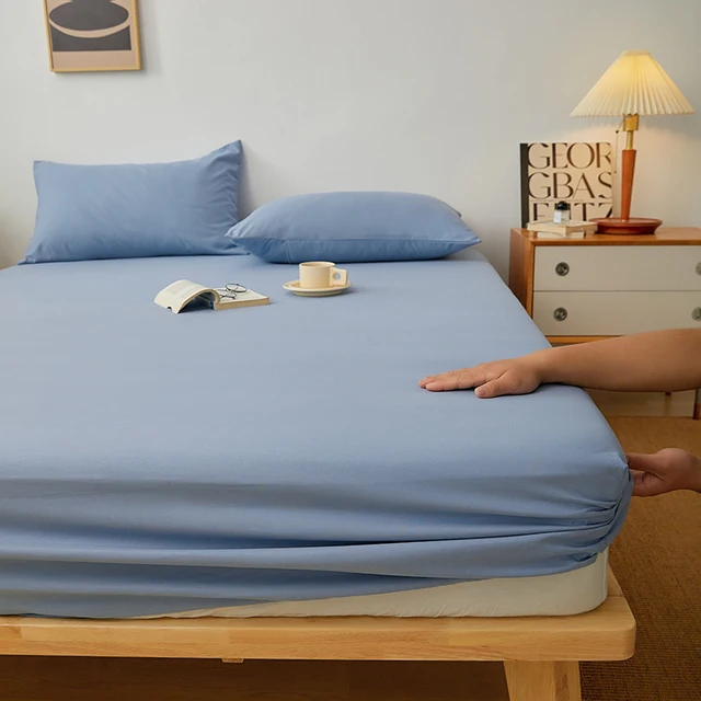 Bavlněné prostěradlo s gumičkou pro manželskou postel - 01, Pouze 2ks povlak na polštář
