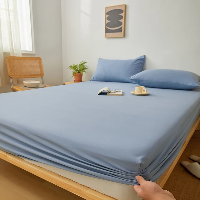 Bavlněné prostěradlo s gumovým okrajem pro manželskou postel - styl 12, Rozměry 140 x 200 x 30 cm
