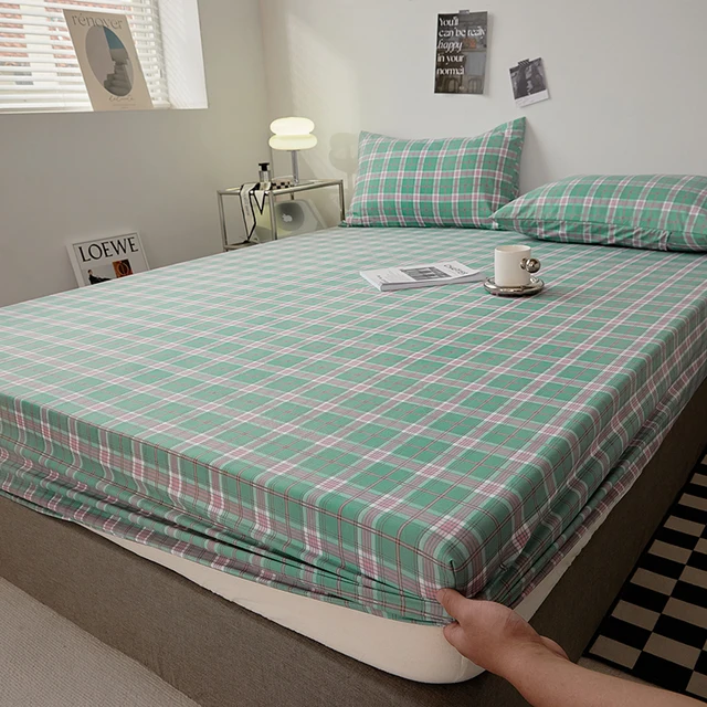 Bavlněné prostěradlo s gumovým okrajem pro manželskou postel - Styl 05, Rozměry 140 x 200 x 30 cm