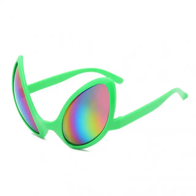 Kreativní duhové sluneční brýle s UV ochranou - Zelená barva