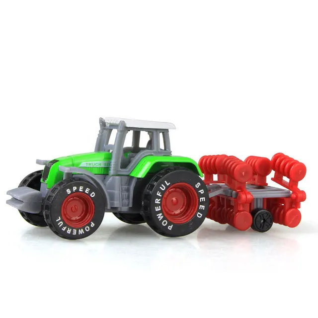 Model traktoru hračka mini auto pro děti - WJ22-Traktor zelený