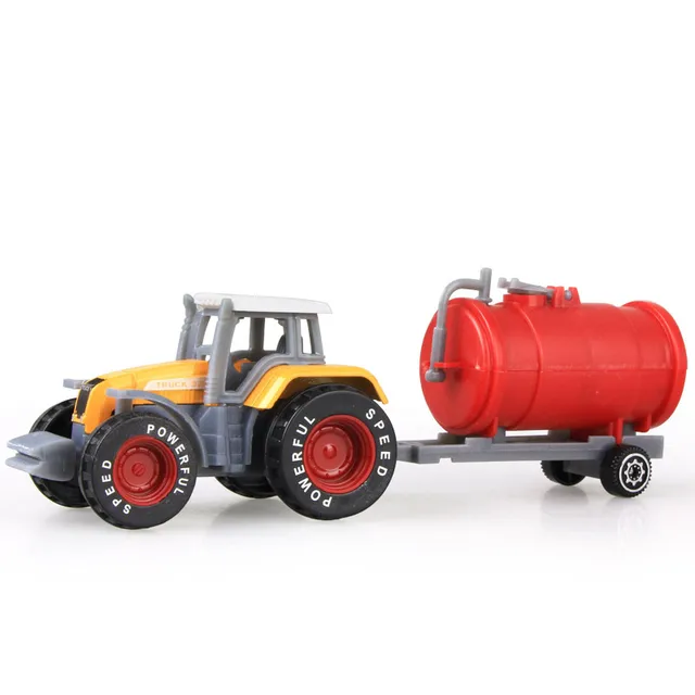 Model traktoru hračka mini auto pro děti - WJ22-Traktor žlutý