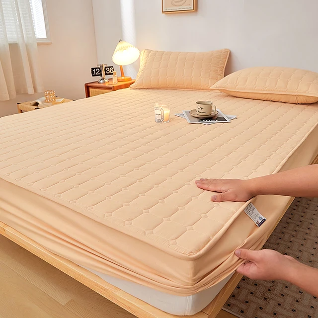 Silný chránič matrace, odolný bavlněný kryt, 160x200 - Styl 03, Rozměry 90 x 200 x 30 cm