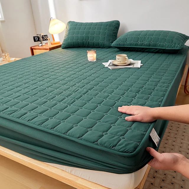 Silný chránič matrace, odolný bavlněný kryt, 160x200 - styl 10, Rozměr 100 x 190 x 30 cm