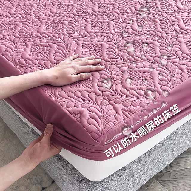 Vodotěsný matracový kryt pro pohodlný spánek - NACHOVÝ, Rozměry 100 x 190 x 30 cm