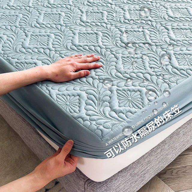 Vodotěsný matracový kryt pro pohodlný spánek - Tyrkysová, Rozměry 100 x 190 x 30 cm