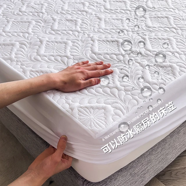Vodotěsný matracový kryt pro pohodlný spánek - BÍLÝ, Rozměry 100 x 190 x 30 cm