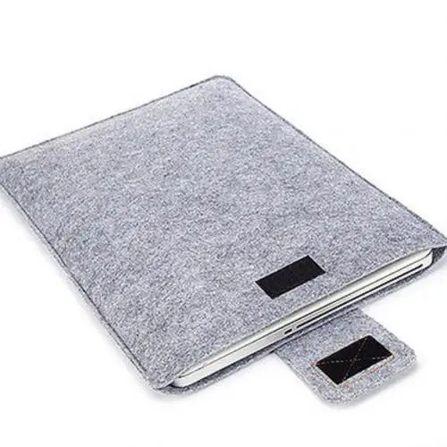 Elegantní plstěné pouzdro na MacBook 13" - světle šedá, 11 palců