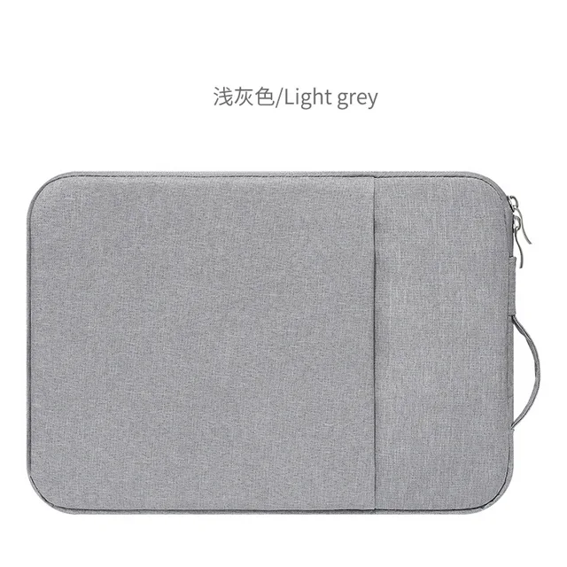 Stylová brašna na notebook s denimovým designem - světle šedá, 15,6 palce 16,2 palce