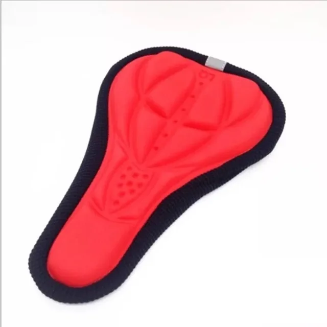 Pohodlné horské sedlo 3D kryt gelové polštáře - Červené