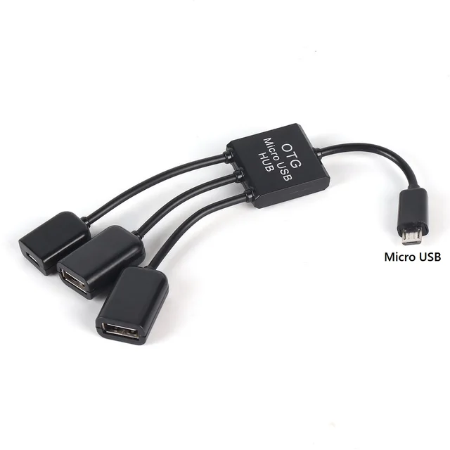Micro USB OTG nabíjecí rozbočovač s datovým přenosem - Micro USB