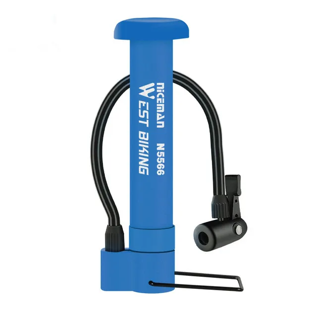 Název: Přenosná ruční pumpa s hadicí a nástroji Popis: - 18 cm modrá